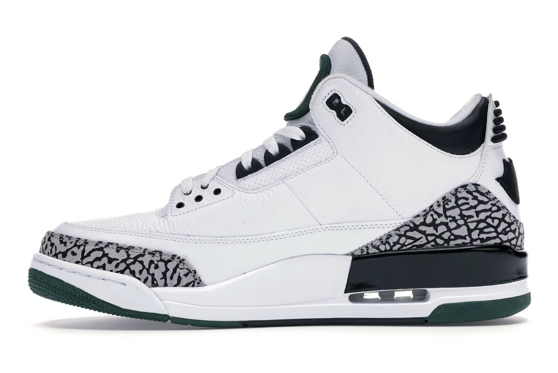 Vue 19 de Jordan 3 Retro Oregon Ducks Pit Crew White