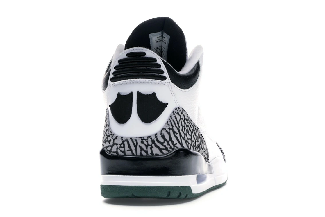 Vue 29 de Jordan 3 Retro Oregon Ducks Pit Crew White