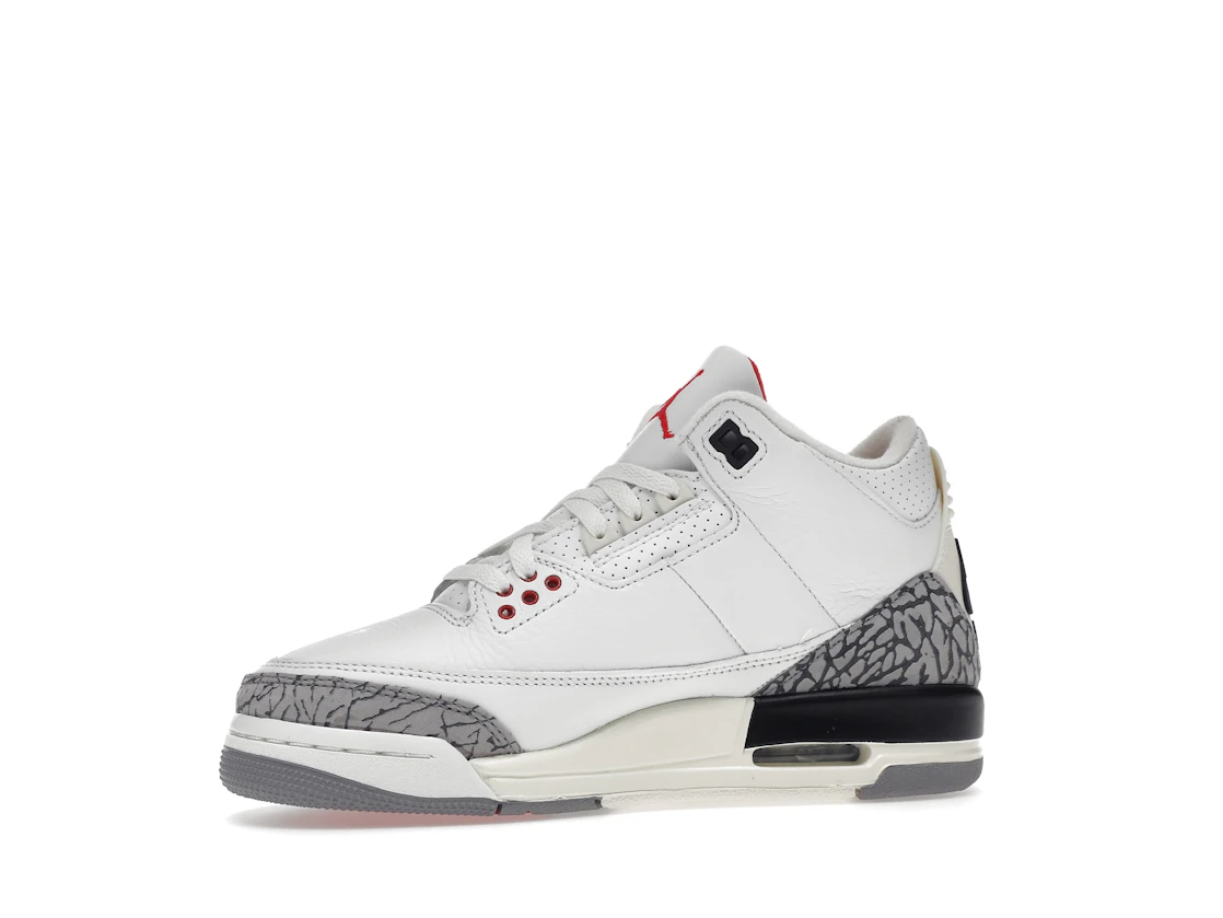 Vue 17 de Jordan 3 Retro White Cement Reimagined (GS)