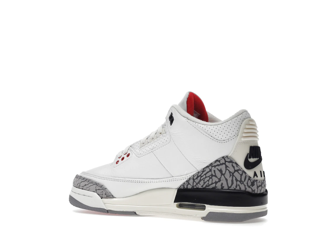 Vue 22 de Jordan 3 Retro White Cement Reimagined (GS)