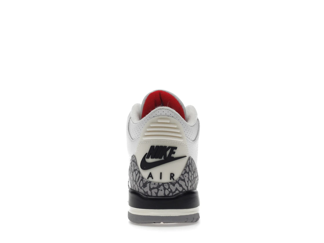 Vue 28 de Jordan 3 Retro White Cement Reimagined (GS)