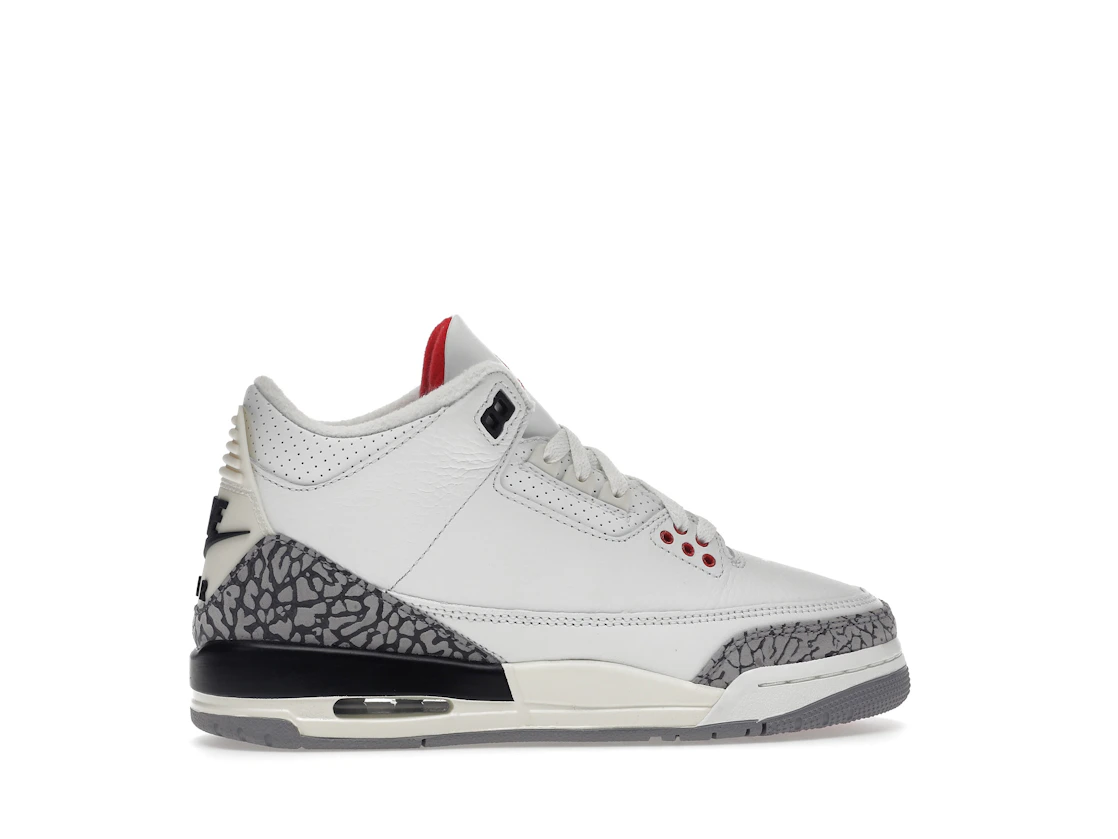Vue 36 de Jordan 3 Retro White Cement Reimagined (GS)