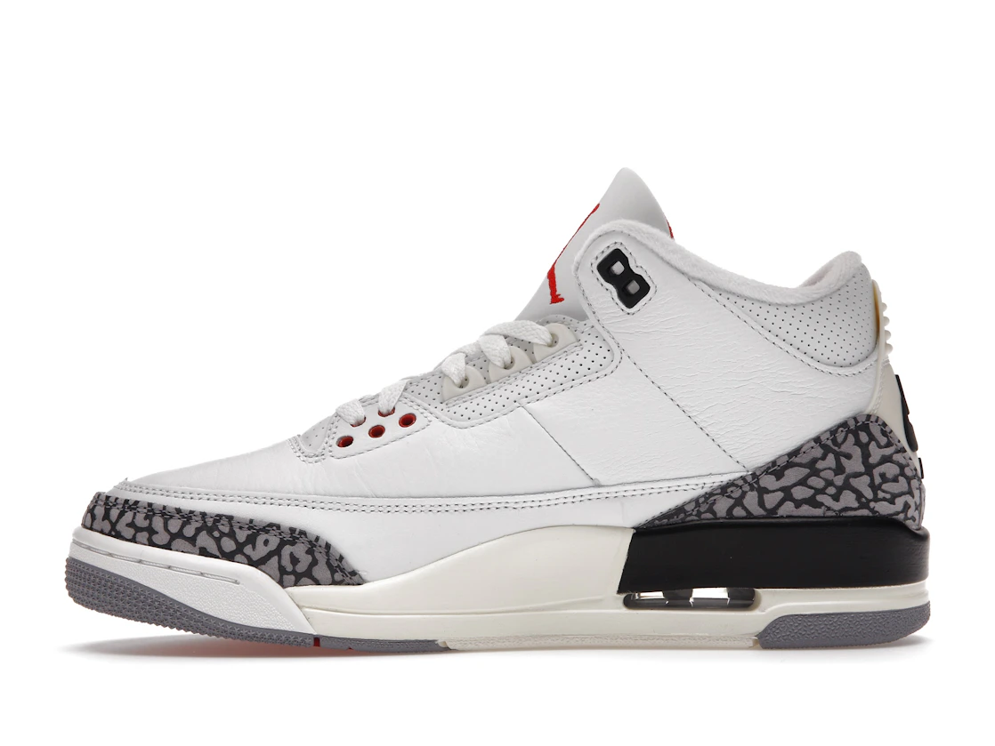Vue 19 de Jordan 3 Retro White Cement Reimagined