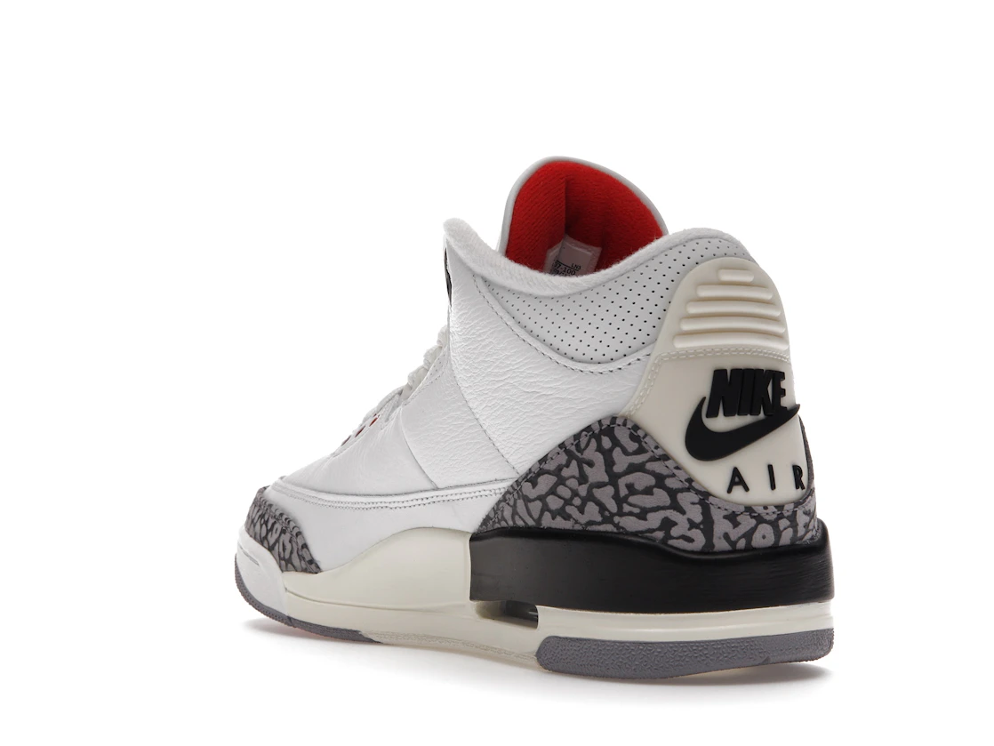 Vue 25 de Jordan 3 Retro White Cement Reimagined