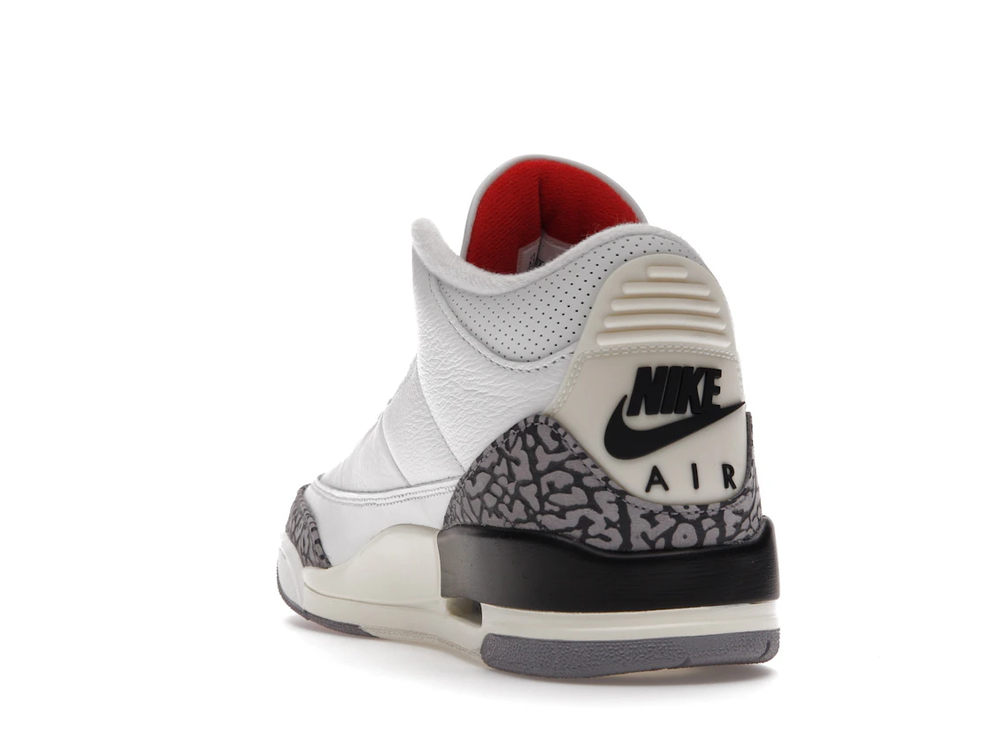 Vue 26 de Jordan 3 Retro White Cement Reimagined