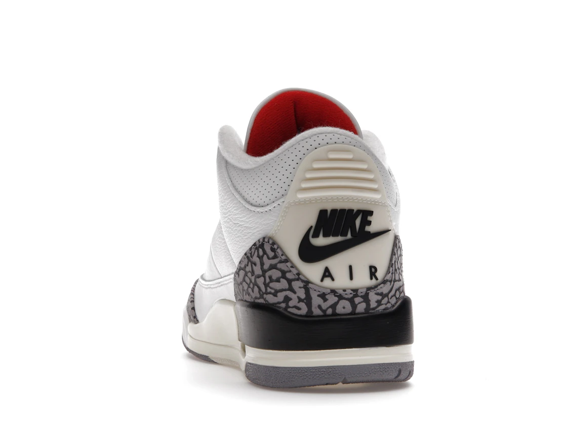 Vue 27 de Jordan 3 Retro White Cement Reimagined