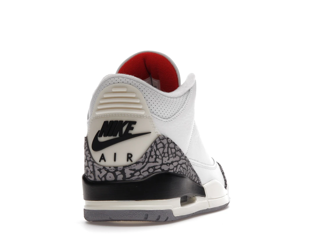 Vue 30 de Jordan 3 Retro White Cement Reimagined