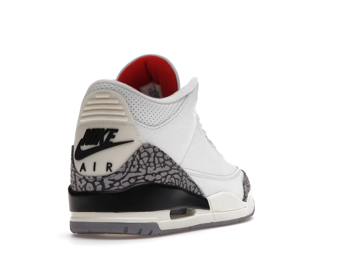 Vue 31 de Jordan 3 Retro White Cement Reimagined