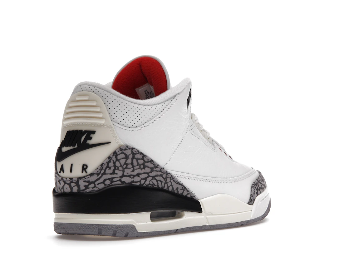 Vue 32 de Jordan 3 Retro White Cement Reimagined