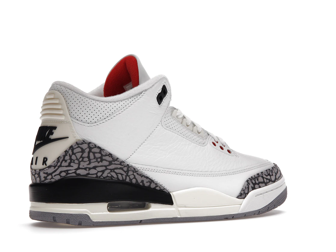 Vue 34 de Jordan 3 Retro White Cement Reimagined