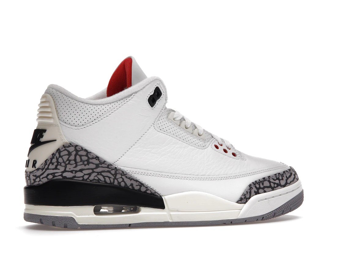 Vue 35 de Jordan 3 Retro White Cement Reimagined