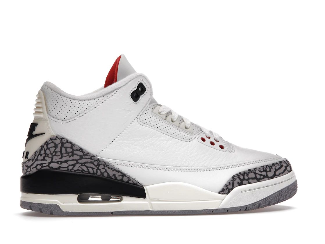 Vue 36 de Jordan 3 Retro White Cement Reimagined