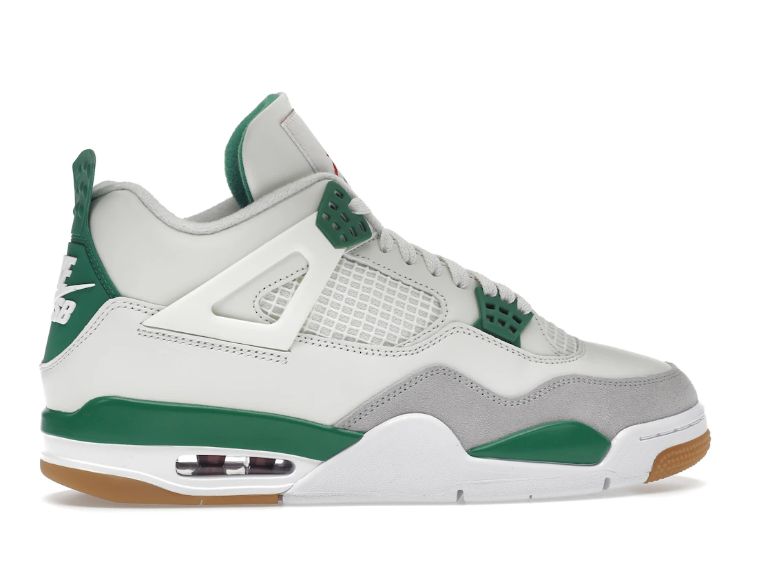 Vue 36 de Jordan 4 Retro SB Pine Green