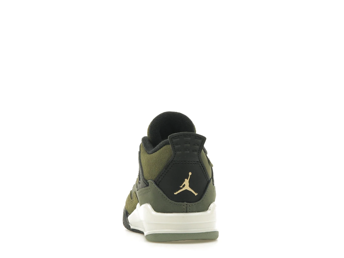 Vue 27 de Jordan 4 Retro SE Craft Medium Olive (TD)
