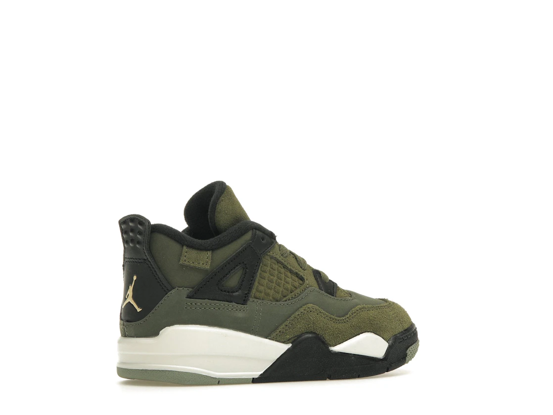 Vue 34 de Jordan 4 Retro SE Craft Medium Olive (TD)