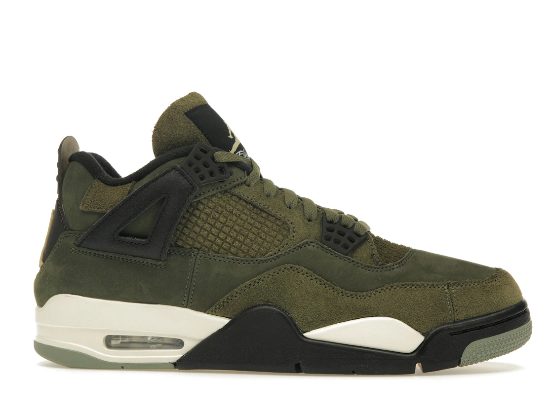 Vue 2 de Jordan 4 Retro SE Craft Medium Olive