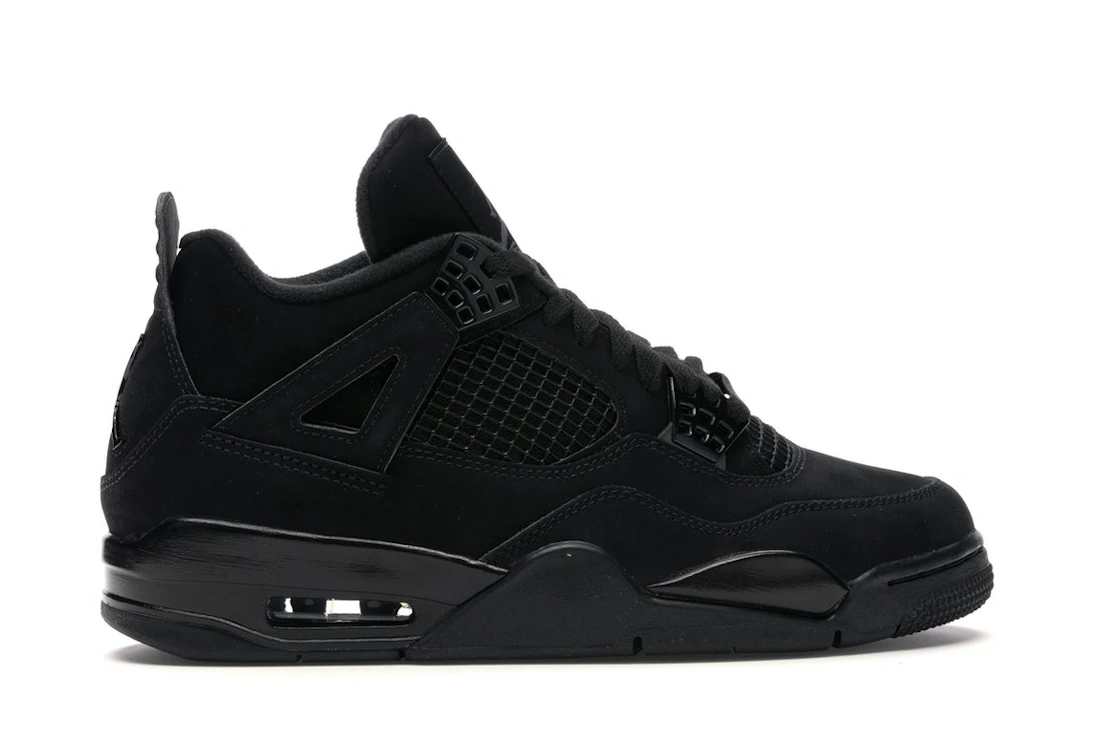 Vue 36 de Jordan 4 Retro Black Cat (2020)