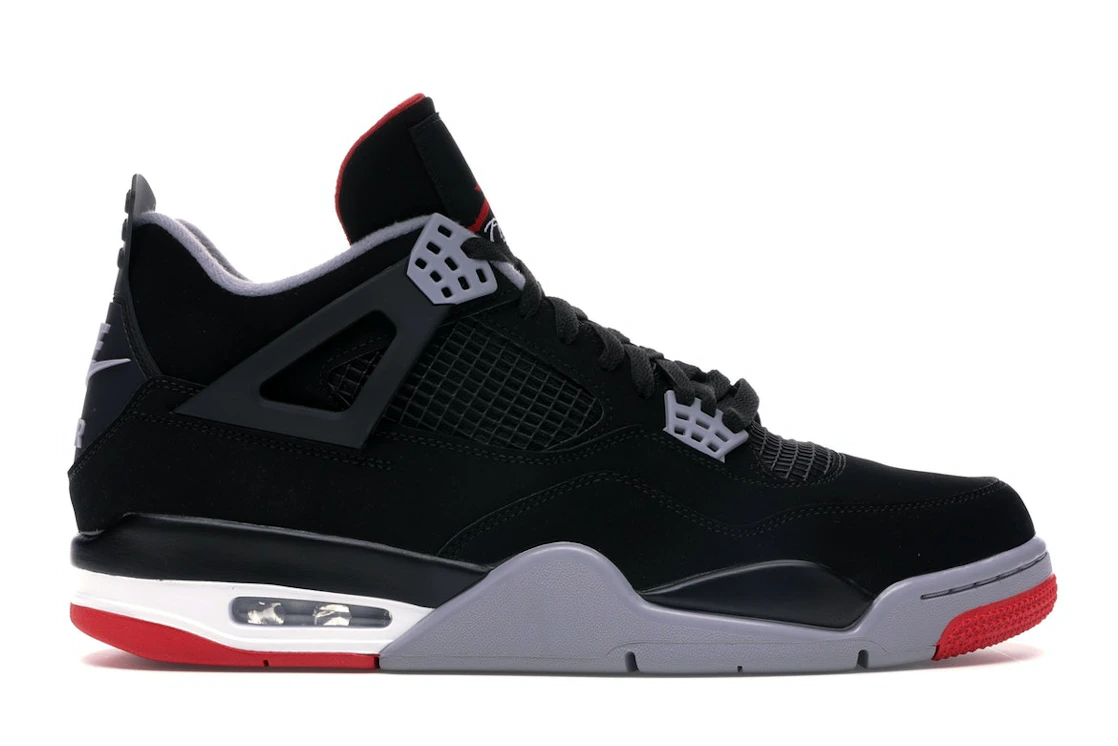 Vue 1 de Jordan 4 Retro Bred (2019)
