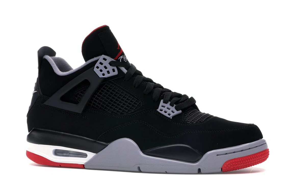 Vue 3 de Jordan 4 Retro Bred (2019)