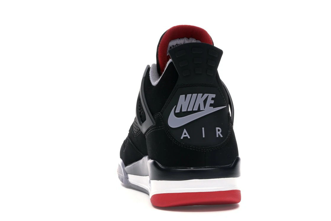 Vue 27 de Jordan 4 Retro Bred (2019)