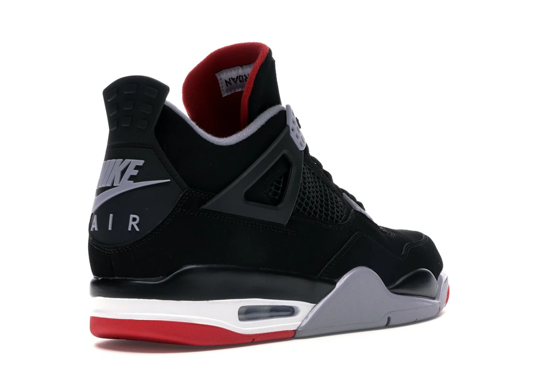 Vue 32 de Jordan 4 Retro Bred (2019)
