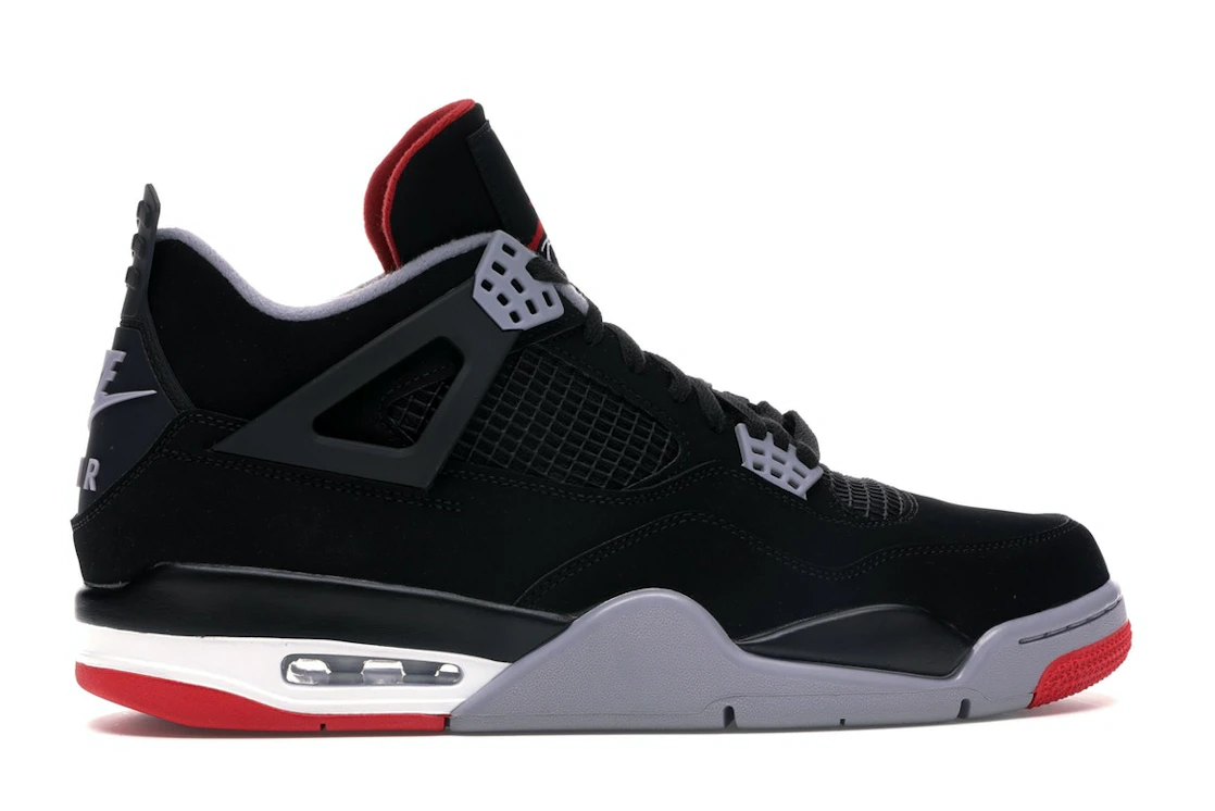 Vue 36 de Jordan 4 Retro Bred (2019)