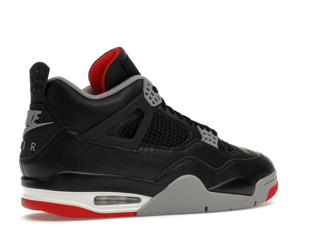 Vue 34 de Jordan 4 Retro Bred Reimagined