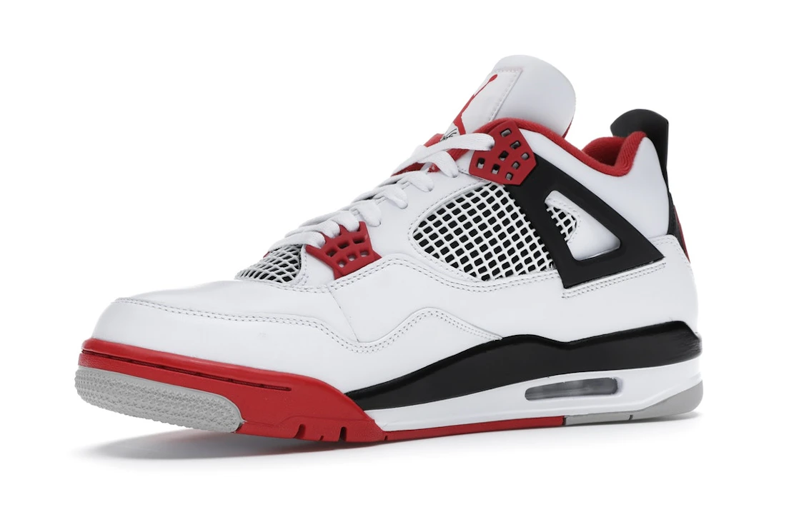 Vue 16 de Jordan 4 Retro Fire Red (2020)