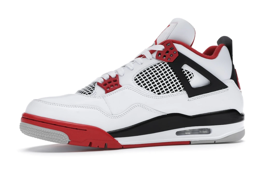 Vue 17 de Jordan 4 Retro Fire Red (2020)