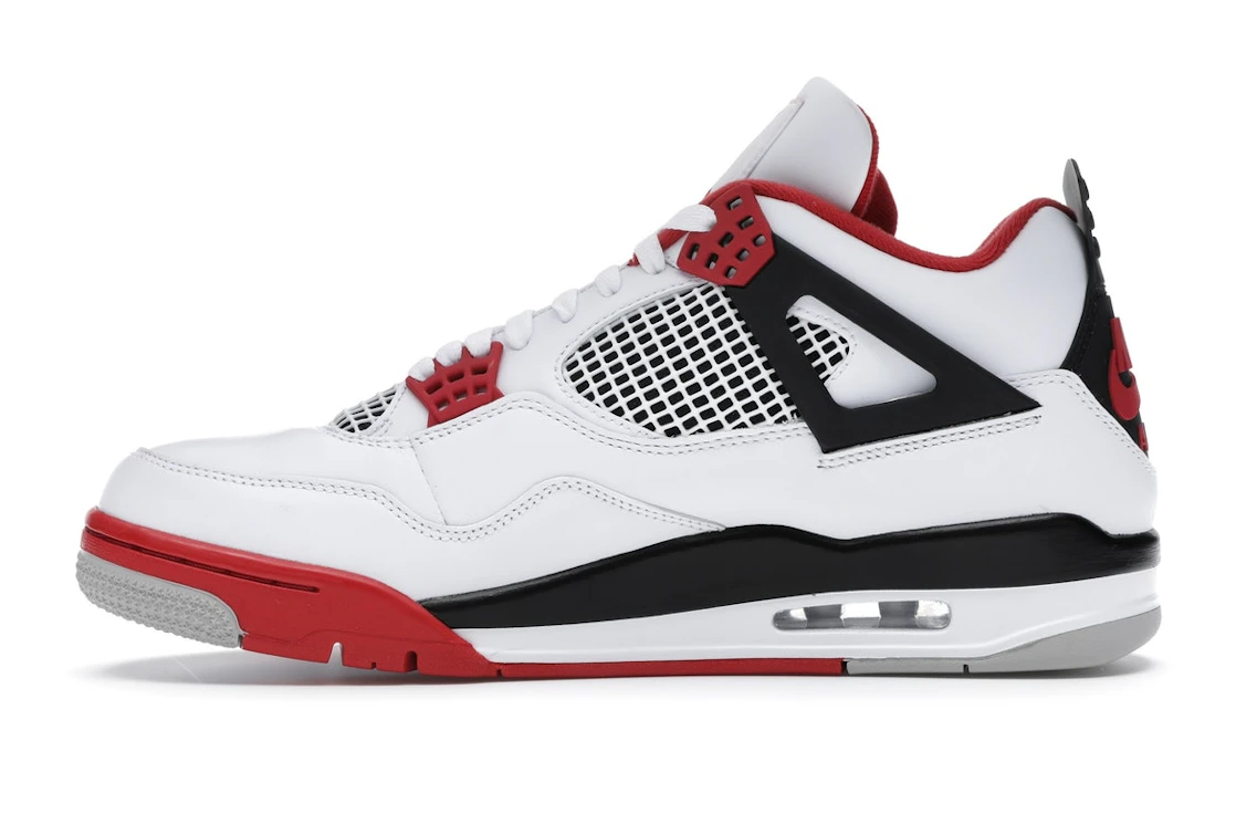 Vue 19 de Jordan 4 Retro Fire Red (2020)