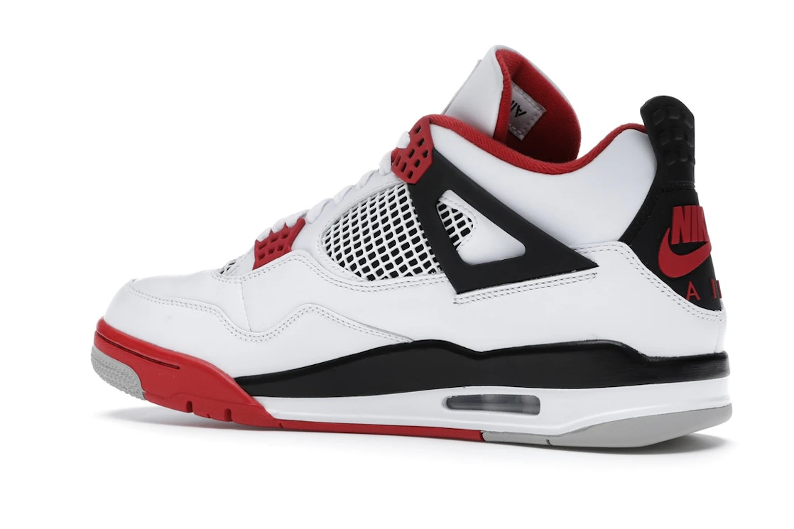 Vue 22 de Jordan 4 Retro Fire Red (2020)