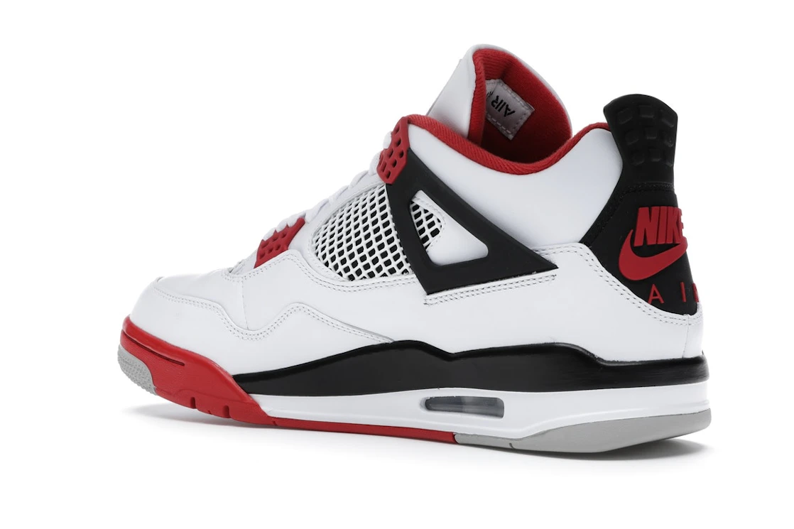 Vue 23 de Jordan 4 Retro Fire Red (2020)