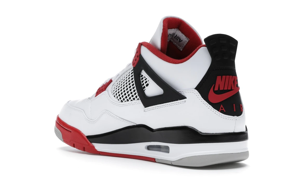 Vue 24 de Jordan 4 Retro Fire Red (2020)