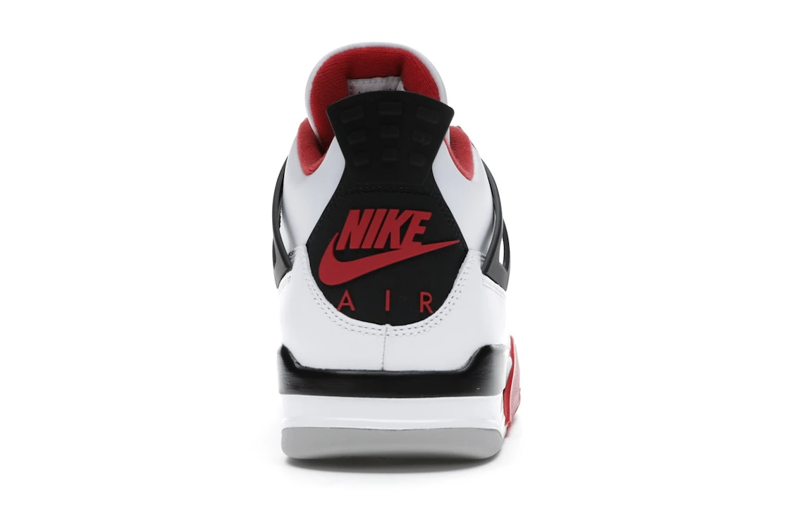 Vue 28 de Jordan 4 Retro Fire Red (2020)