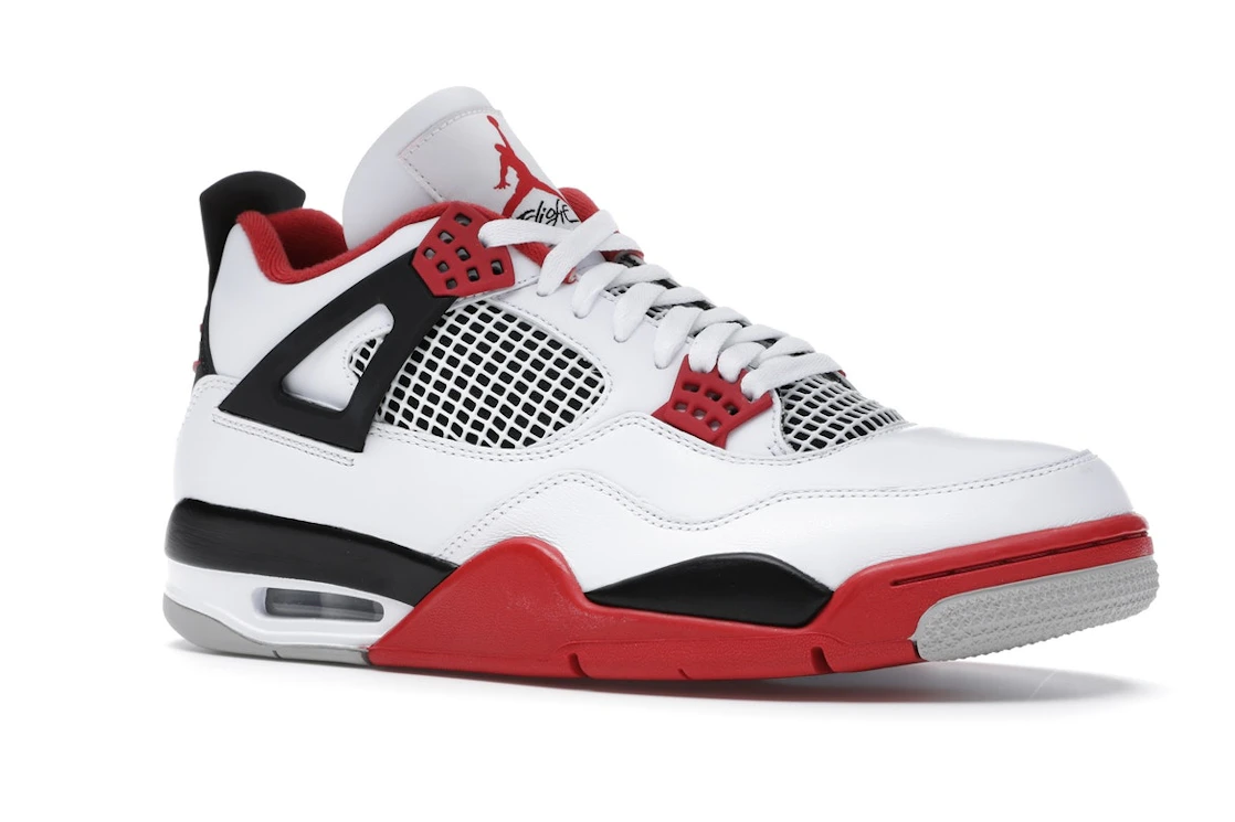 Vue 4 de Jordan 4 Retro Fire Red (2020)