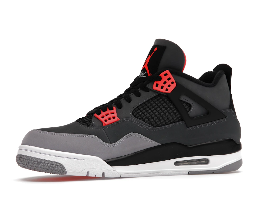 Vue 17 de Jordan 4 Retro Infrared