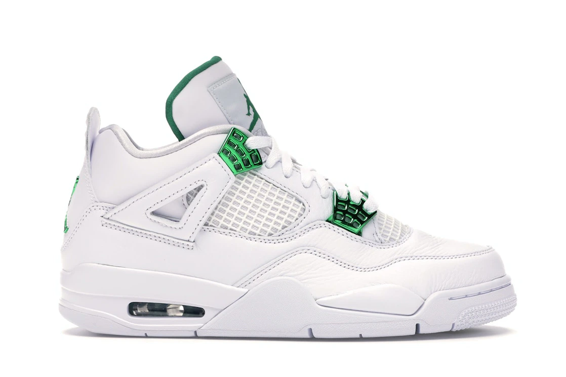 Vue 1 de Jordan 4 Retro Metallic Green