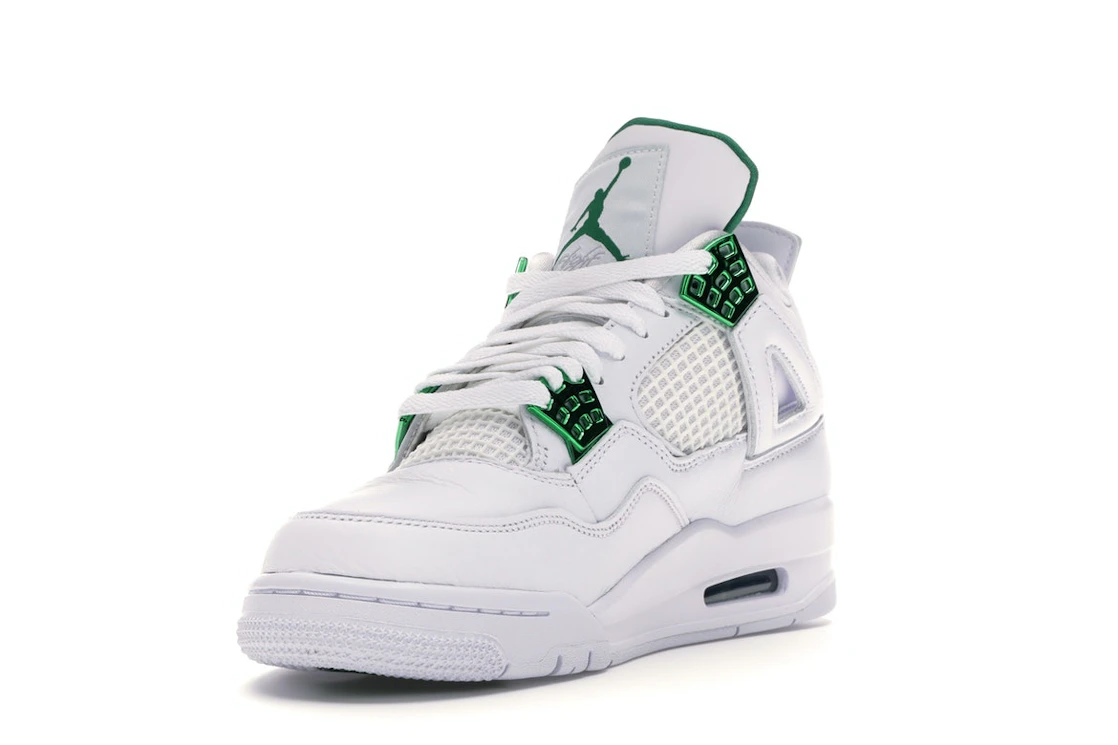 Vue 13 de Jordan 4 Retro Metallic Green
