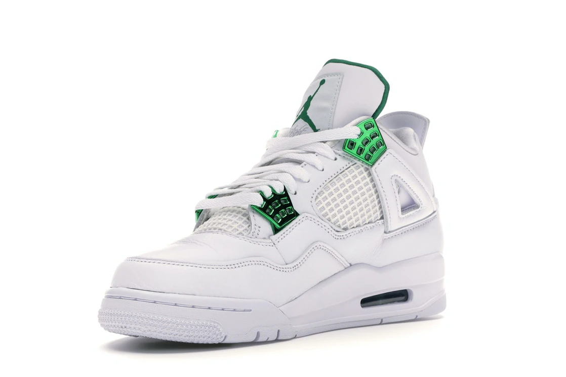 Vue 14 de Jordan 4 Retro Metallic Green