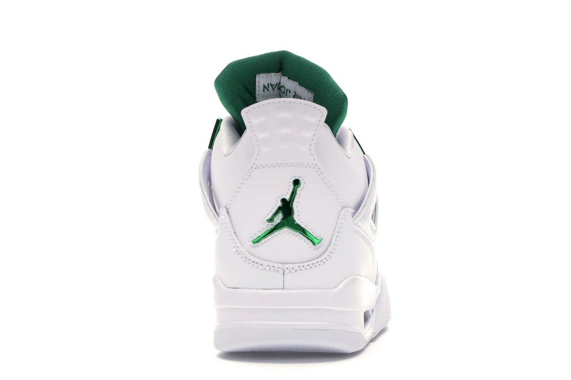 Vue 28 de Jordan 4 Retro Metallic Green