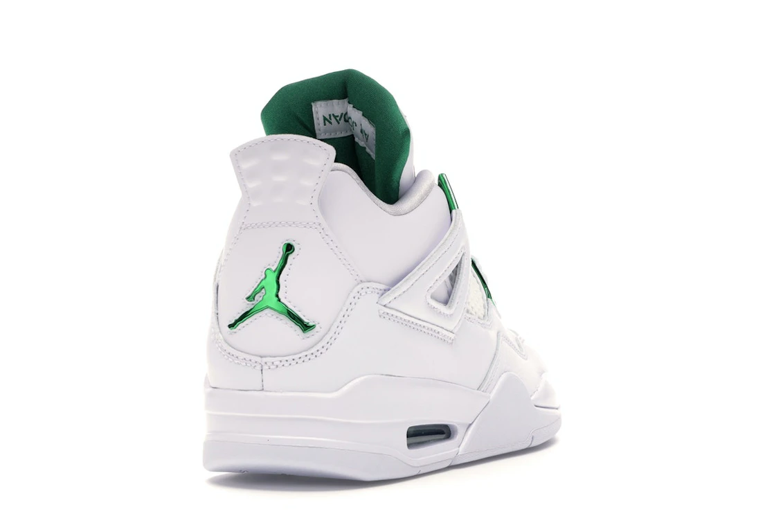 Vue 30 de Jordan 4 Retro Metallic Green