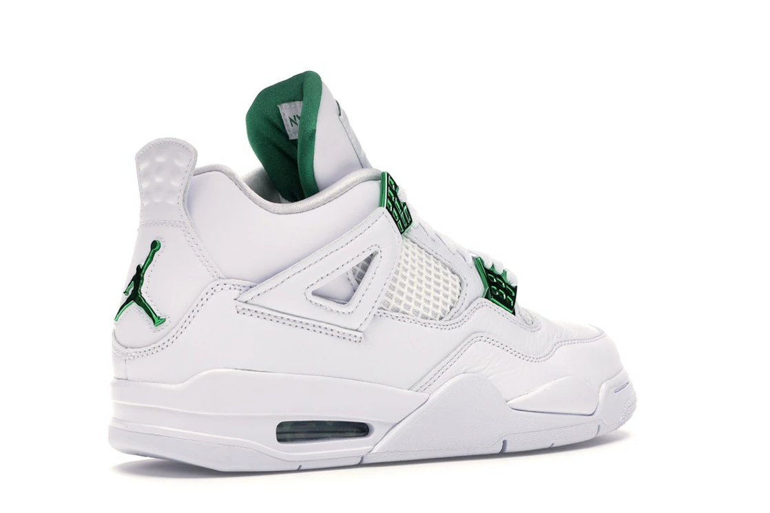 Vue 33 de Jordan 4 Retro Metallic Green