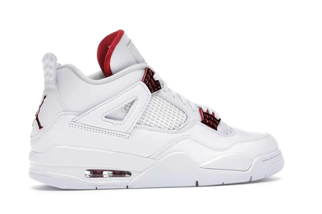 Vue 35 de Jordan 4 Retro Metallic Red