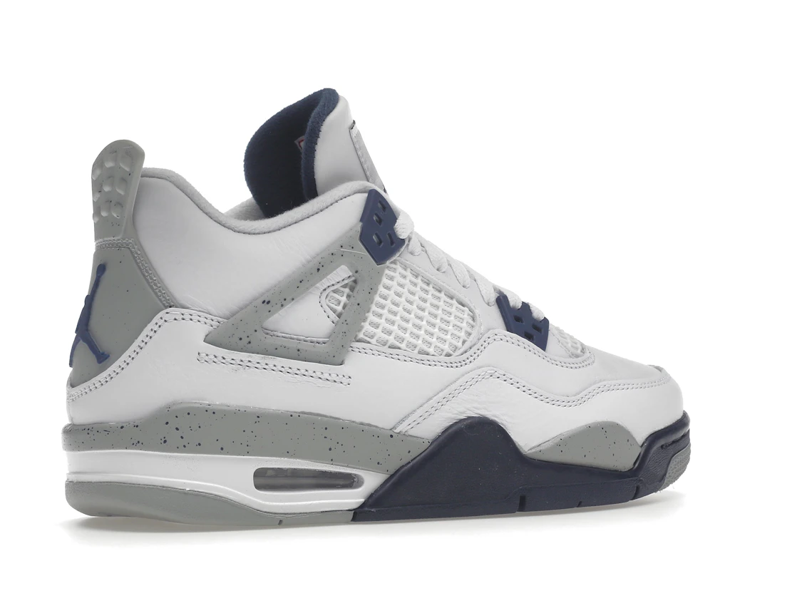 Vue 34 de Jordan 4 Retro Midnight Navy (GS)
