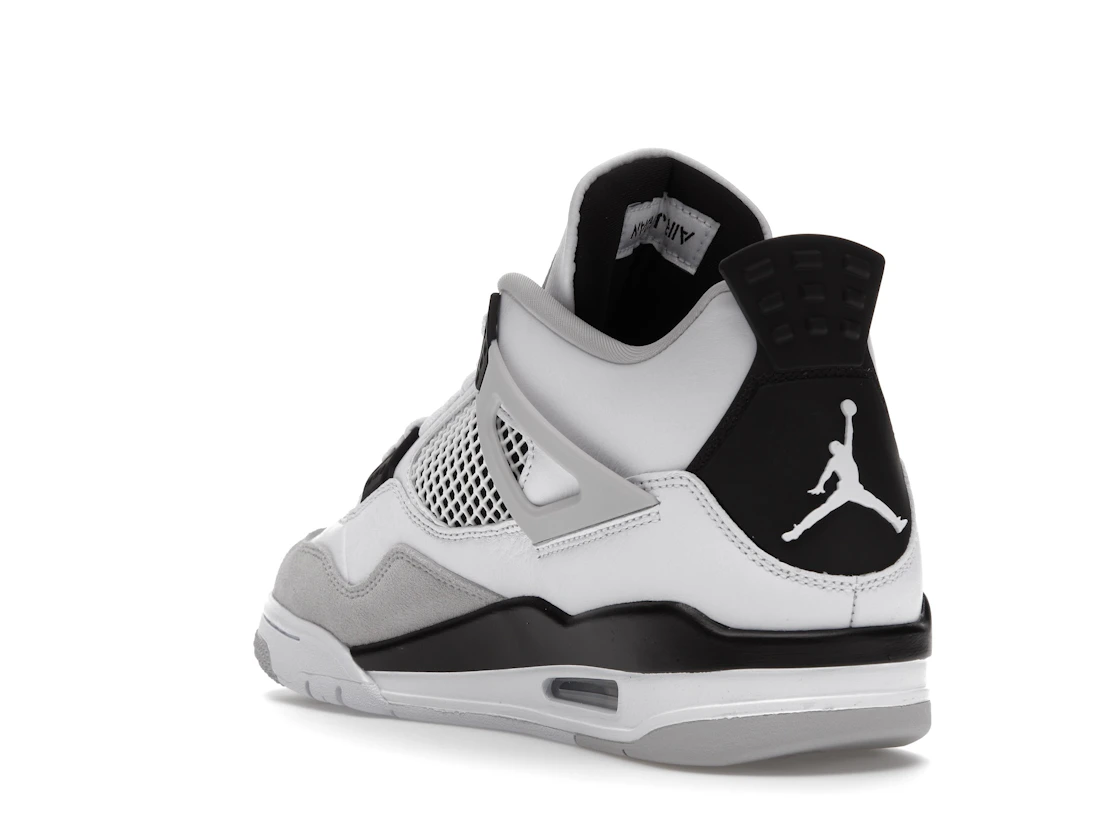 Vue 25 de Jordan 4 Retro Military Black