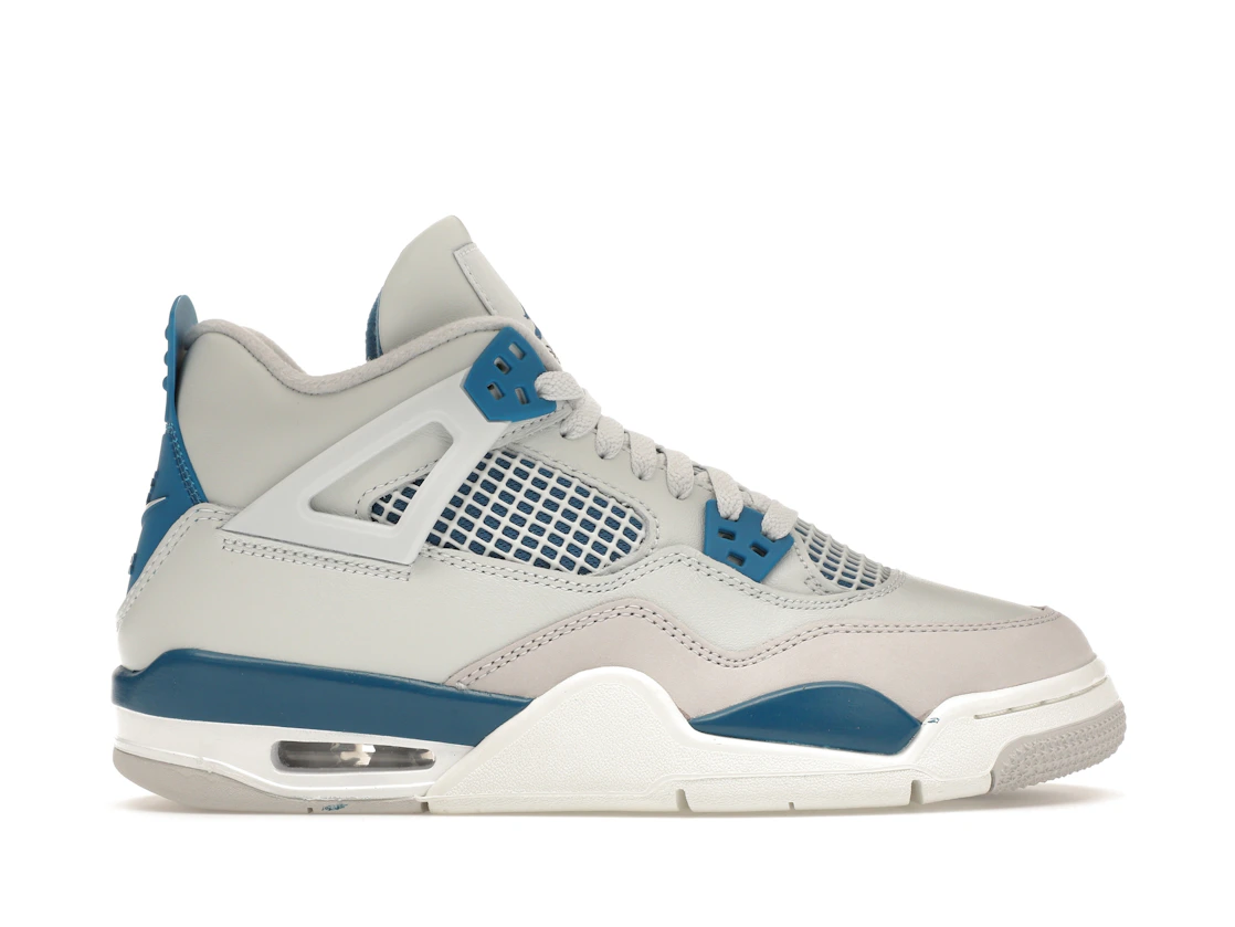 Vue 1 de Jordan 4 Retro Military Blue (2024) (GS)