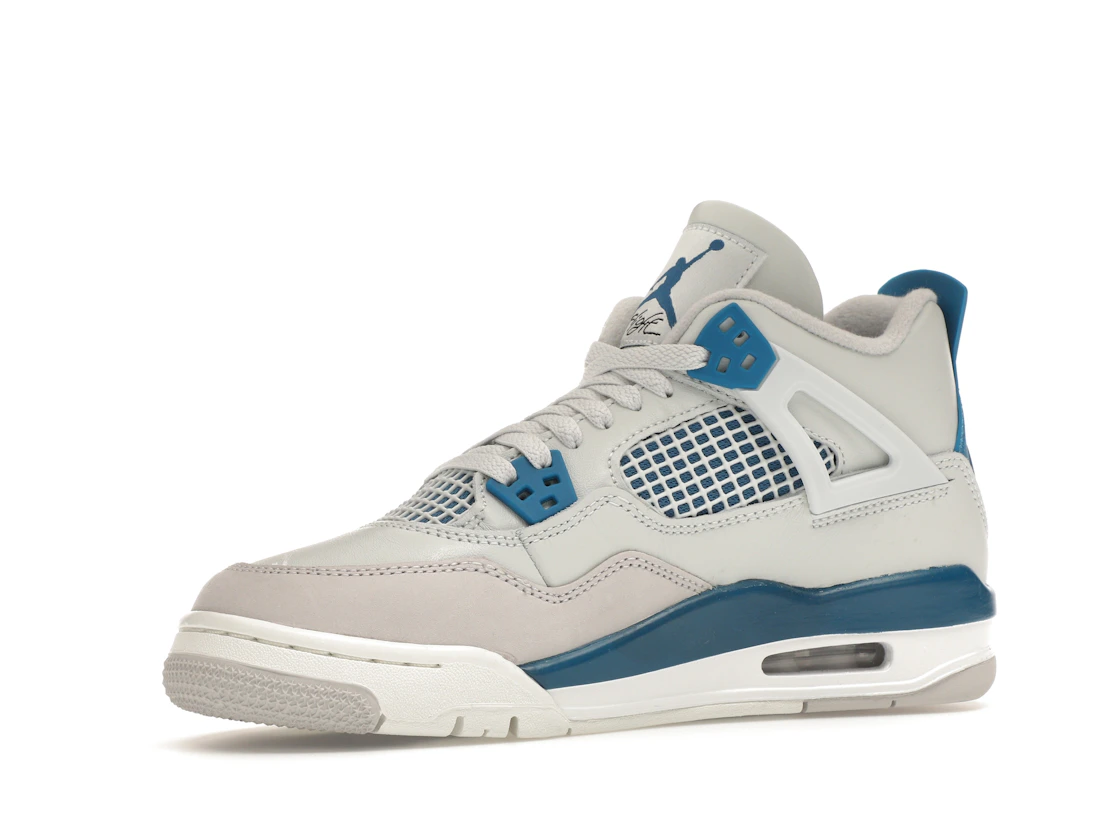 Vue 16 de Jordan 4 Retro Military Blue (2024) (GS)