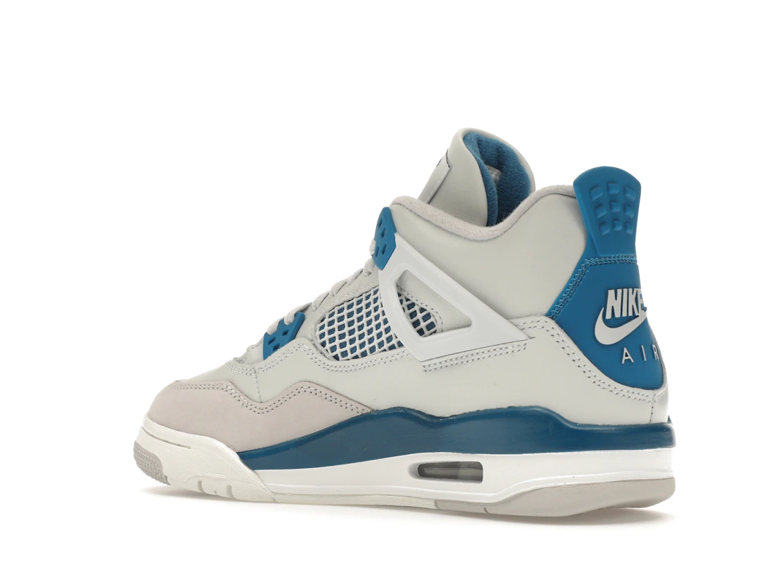 Vue 23 de Jordan 4 Retro Military Blue (2024) (GS)