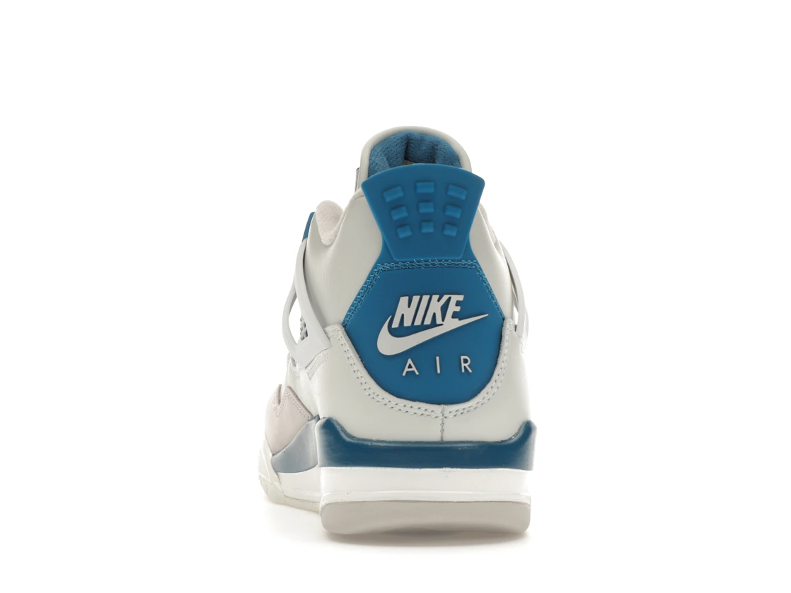 Vue 27 de Jordan 4 Retro Military Blue (2024) (GS)