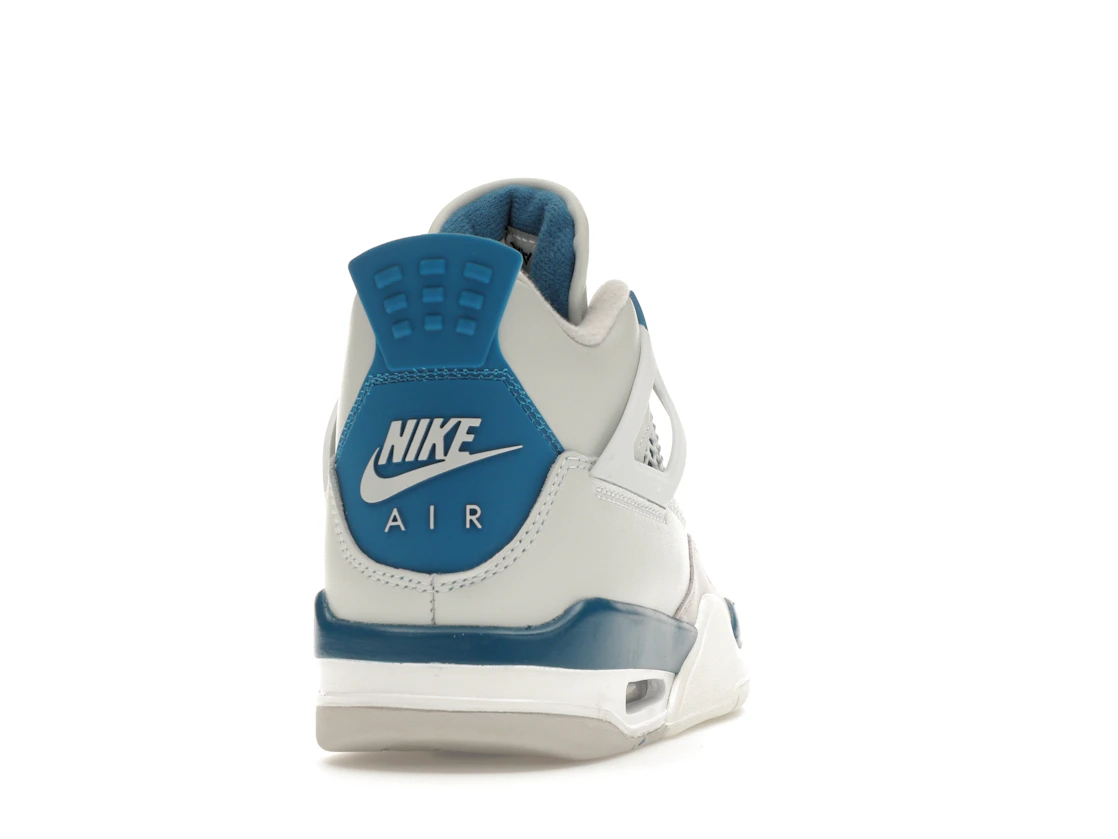 Vue 29 de Jordan 4 Retro Military Blue (2024) (GS)